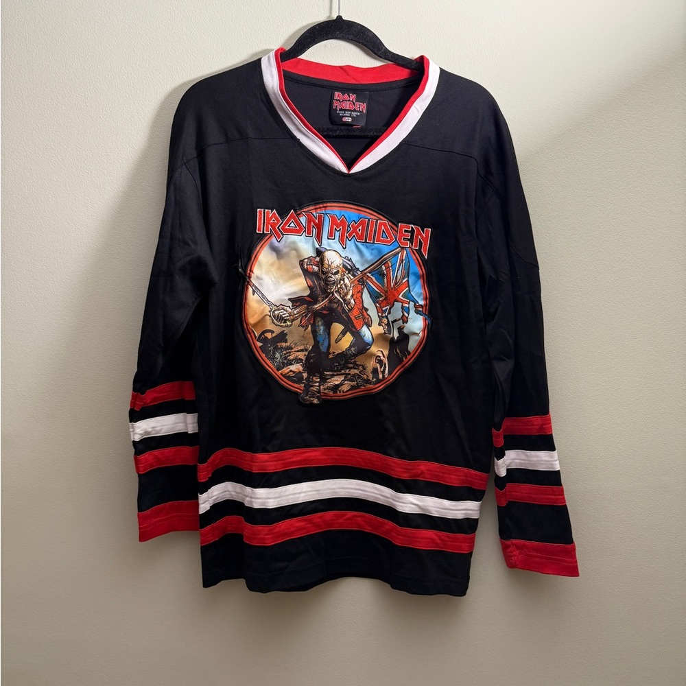 Iron Maiden Black and Red Hockey Jersey